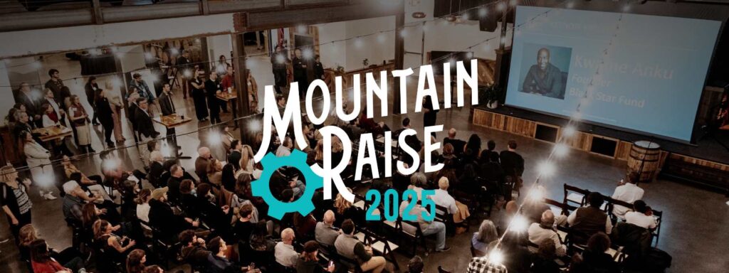 Mountain Raise 2025 entrepreneur pitch event hosted by Mountain BizWorks at Highland Brewing in Asheville, NC.